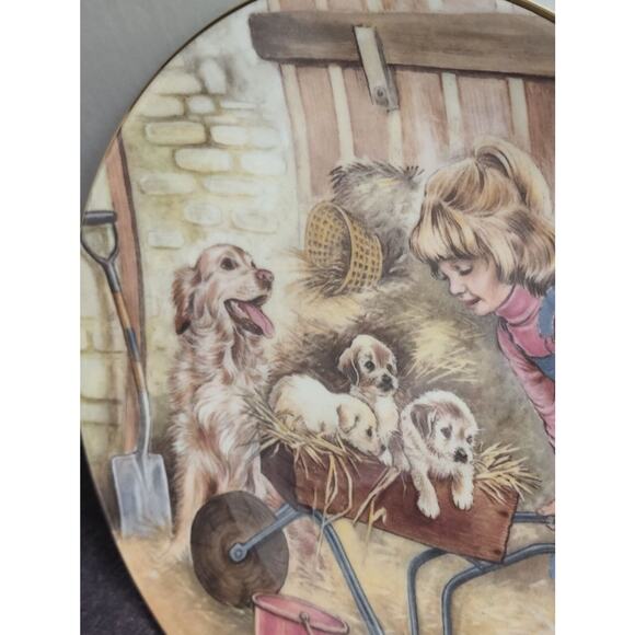 A Child's Blessing Plate By Pam Cooper Royal Worcester Saturday's Child & COA - Picture 7 of 9